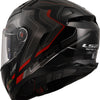 Casque intégral LS2 ff811 Vector II Alizer, casque ff811 vect. II Alizer XXL noir rouge