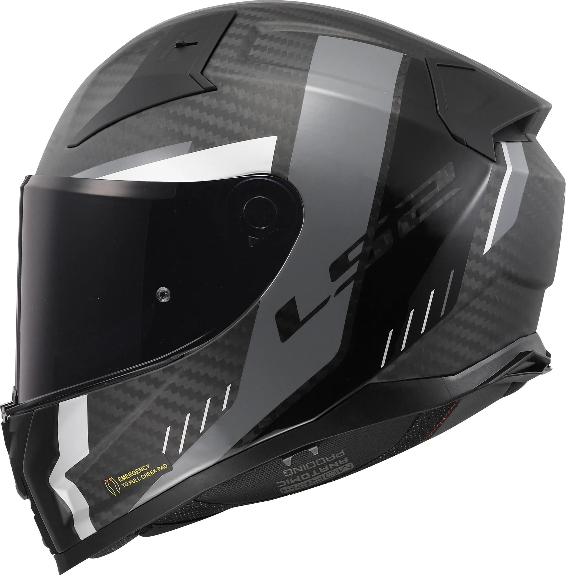Casque intégral LS2 ff811 vector ii grille carbone. casque ff811 vector ii carb.grid xl bl. gris