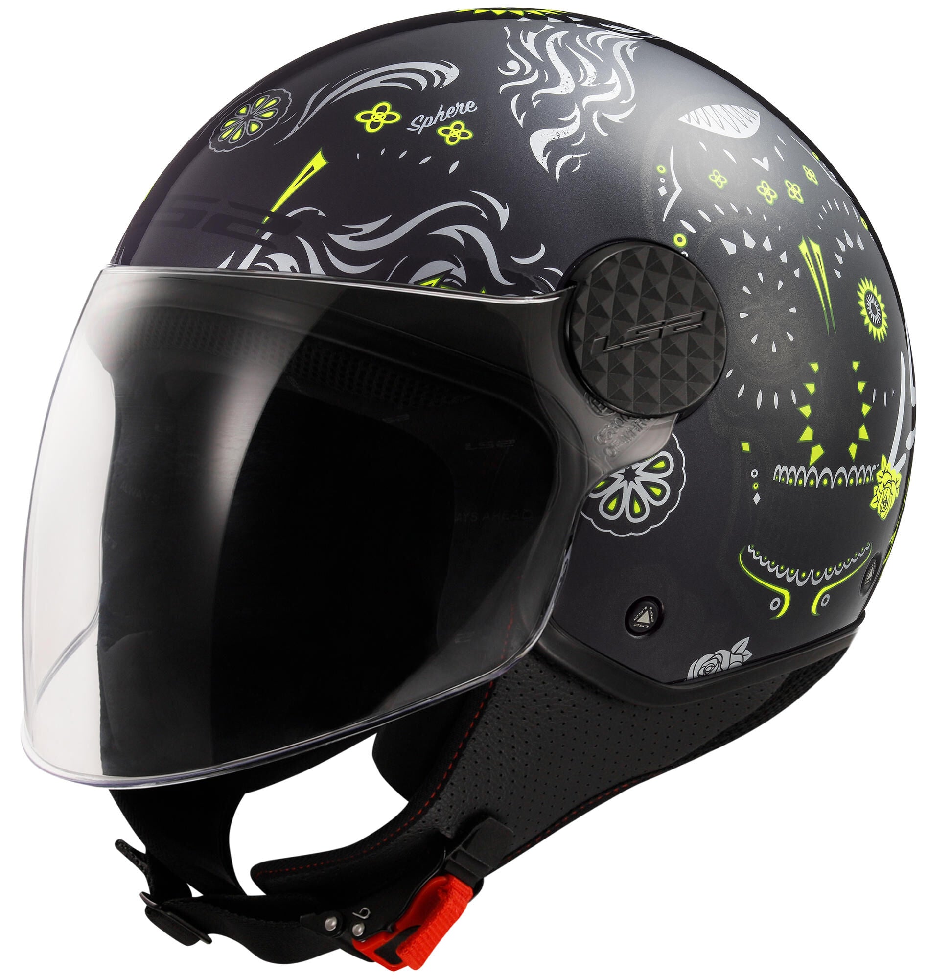 Casque jet Ls2 de 558 sphère lux ii casque maxca de 558 sph. lux ii maxca m noir jaune