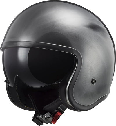 Casque jet Ls2 de jeans Spitfire 599 II. casque of599 spitfire ii jeans titane taille m