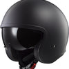 Casque jet Ls2 of599 ii spitfire solid casque of599 spitf.ii solid xxl noir mat