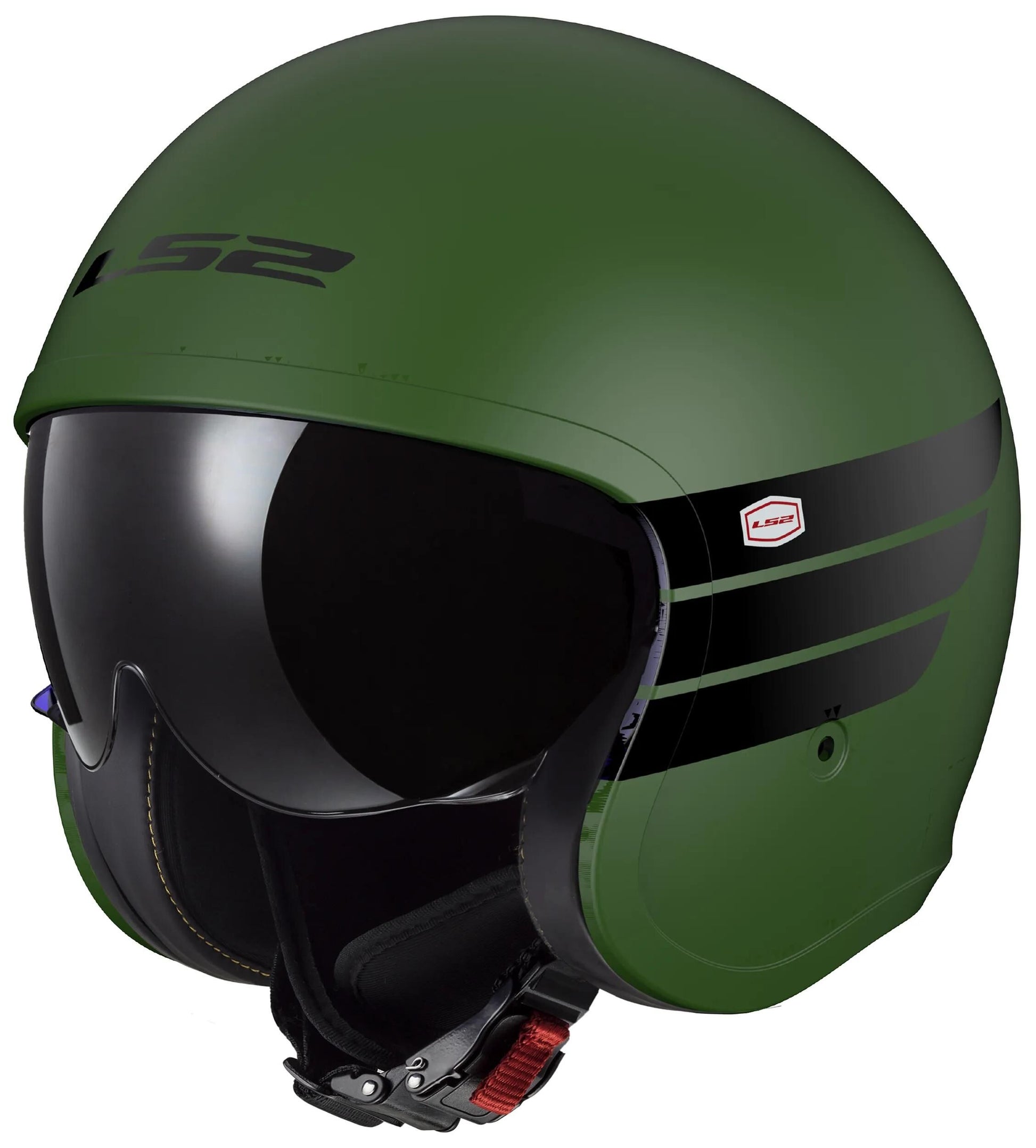 Casque jet Ls2 of599 ii spitfire retro casque of599 spitf.ii retro m vert noir