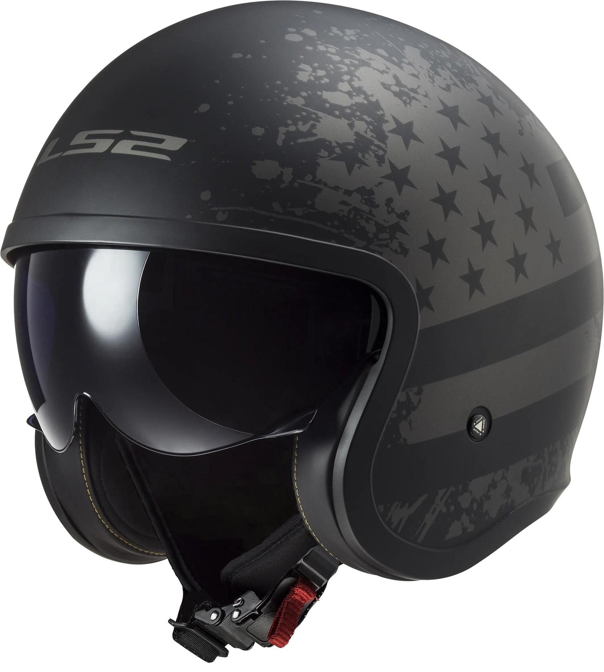 Casque jet Ls2 of599 ii spitfire flag casque of599 spitf.ii flag xl bl. titane
