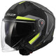 Ls2 of603 infinity ii focus casque jet casque of603 infi. ii foc. l noir jaune. gris
