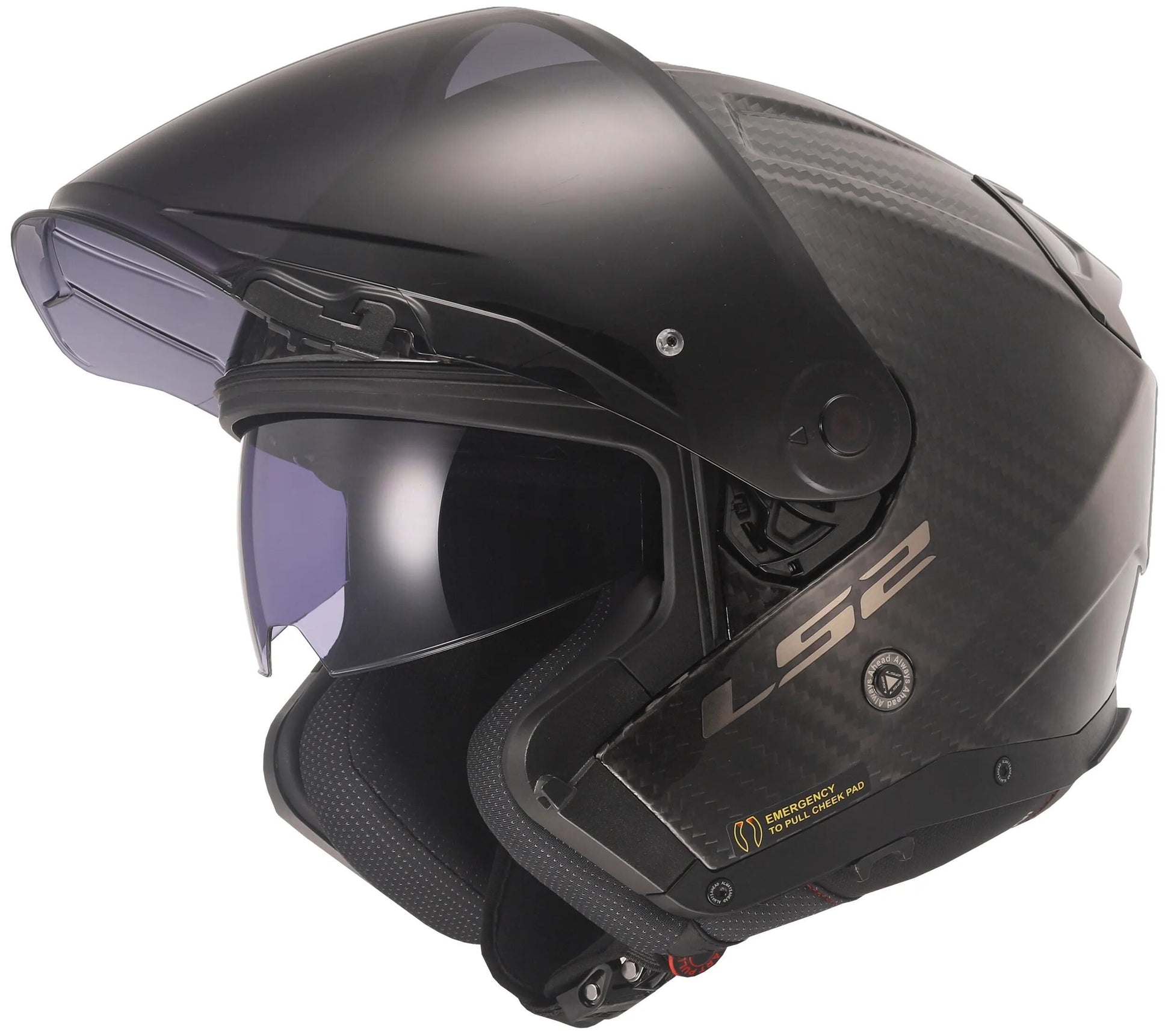 Casque jet Ls2 de 603 infinity ii casque solide en carbone de 603 infi. ii carbone solide s mat