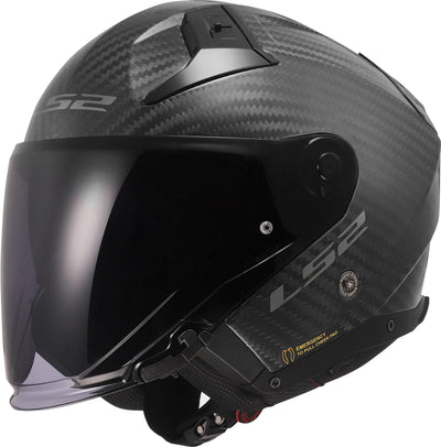 Casque jet Ls2 of603 infinity ii carbon solid casque of603 infinity ii mat carbon gr. m