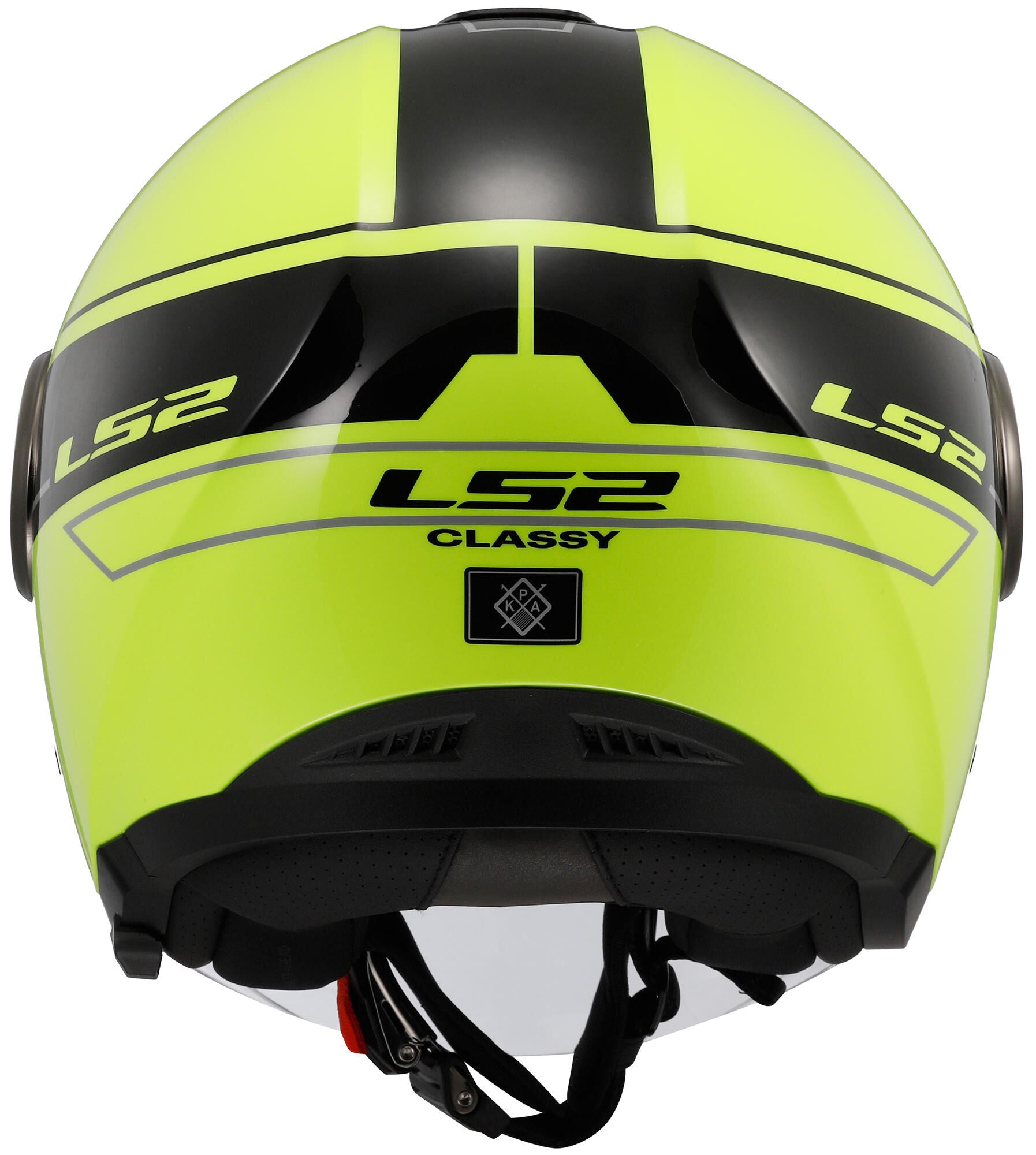 Ls2 of620 casque jet classique chic casque de620 classe chic. xl noir jaune