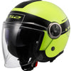 Ls2 of620 casque jet classique chic casque de620 classe chic. m noir jaune