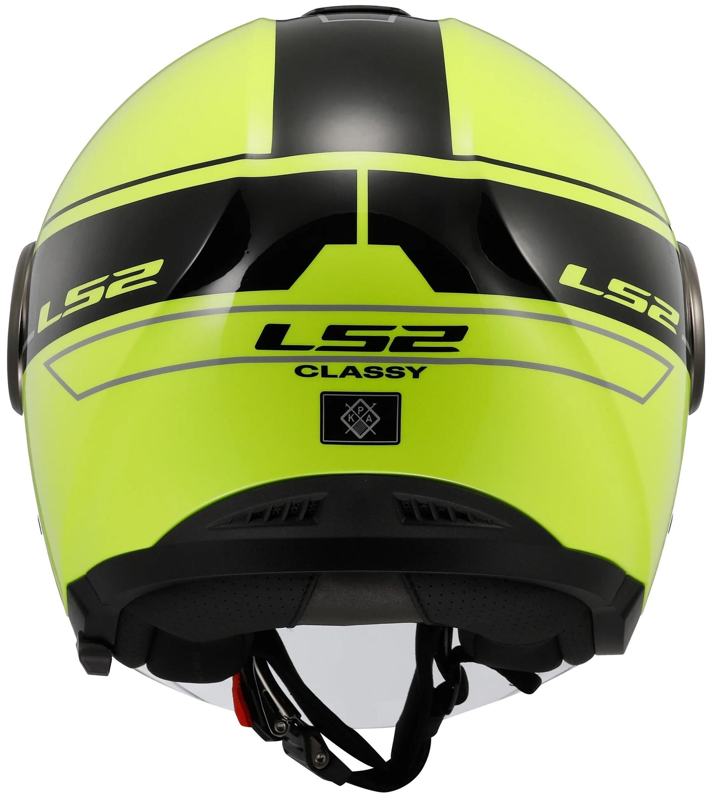 Ls2 of620 casque jet classique chic casque de620 classe chic. m noir jaune