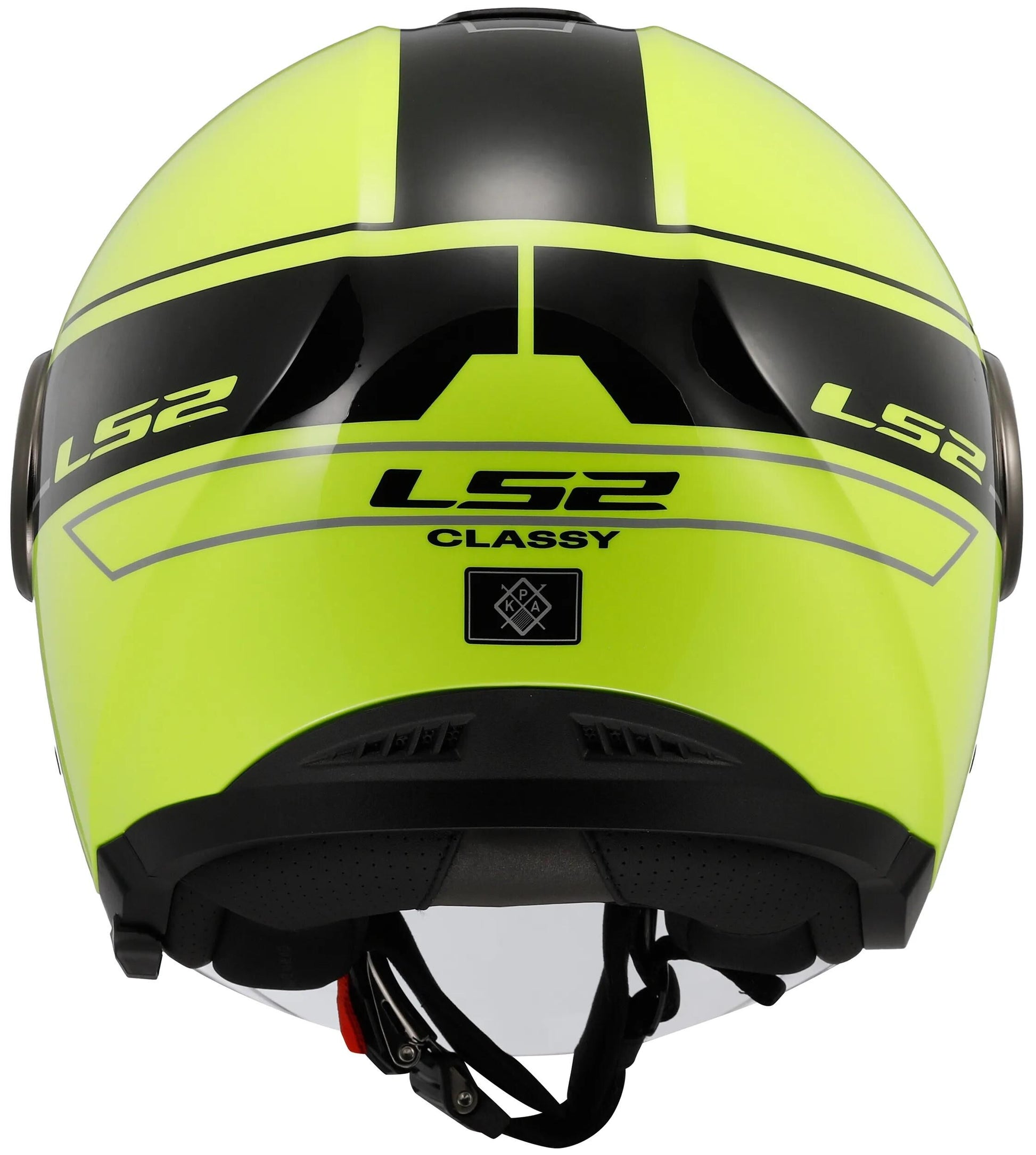 Ls2 of620 casque jet classique chic casque de620 classe chic. m noir jaune