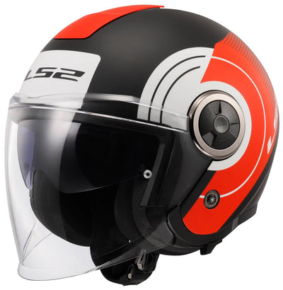 Ls2 of620 classy disko casque jet casque of620 classy disko l bl rouge blanc