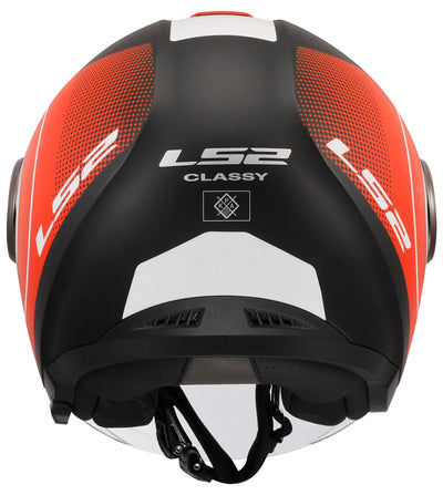 Ls2 of620 classy disko casque jet casque of620 classy disko l bl rouge blanc