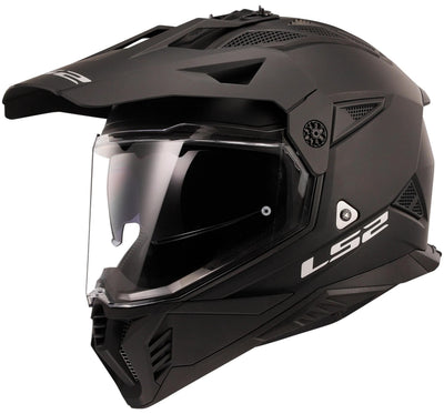 Casque enduro LS2 MX702 Pioneer II casque solide mx702 pion. ii solid s noir mat