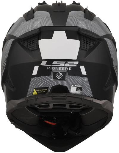 Casque enduro LS2 MX702 Pioneer II Hill. casque mx702 pawn.ii hill xl bl. blanc mat