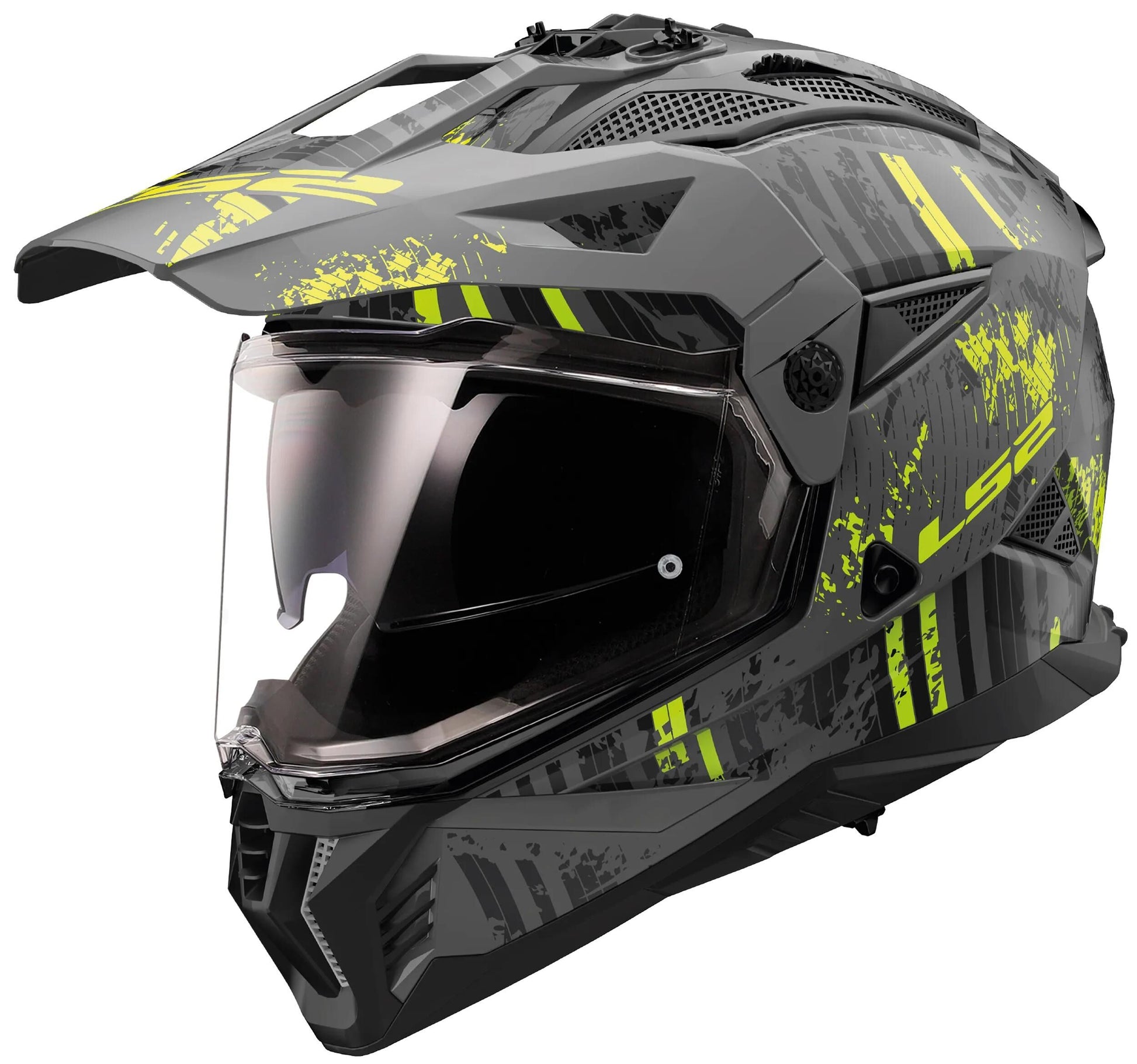 Casque enduro LS2 MX702 Pioneer II Crazy. casque mx702 pawn.ii crazy s bl. crier. Mat