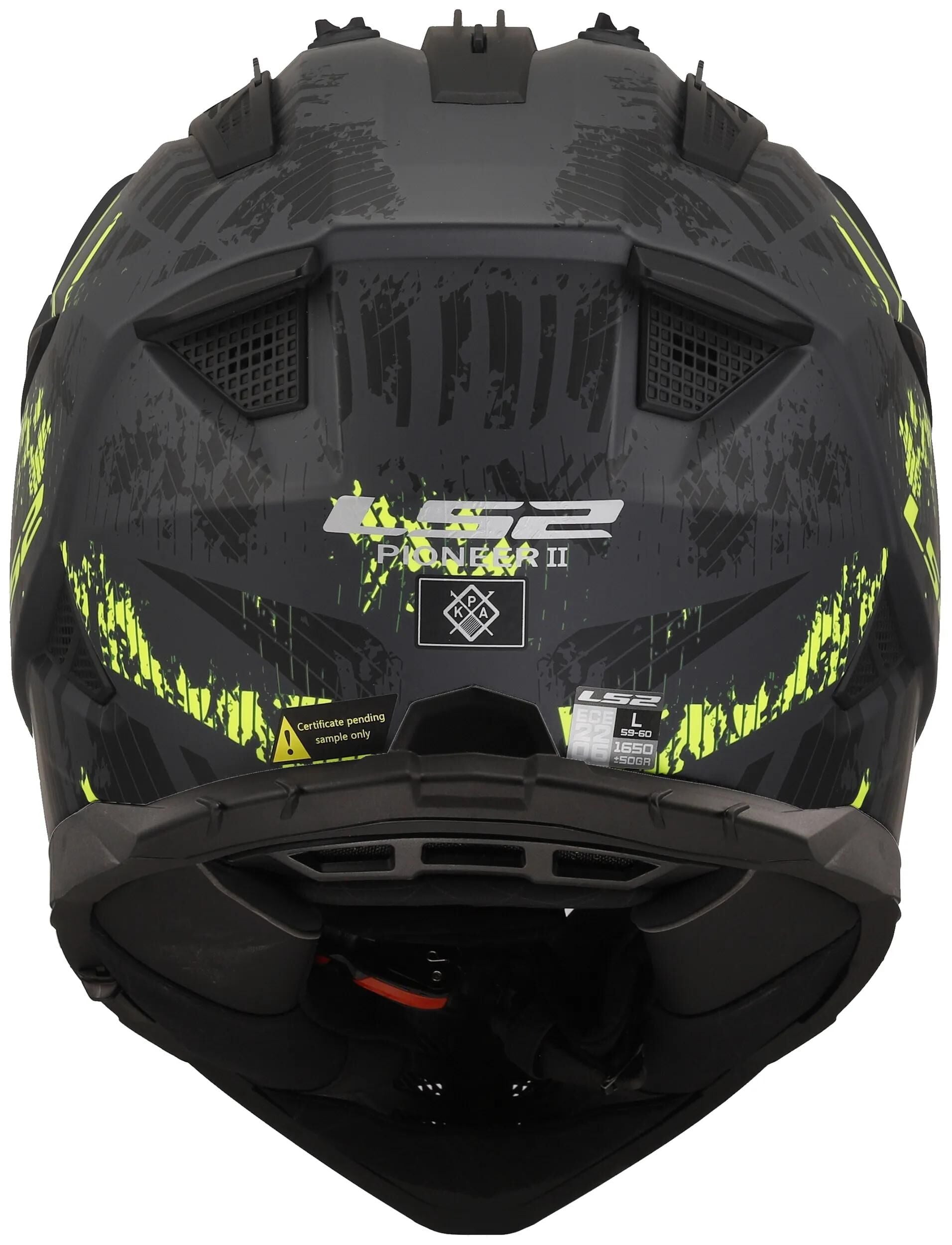 Casque enduro LS2 MX702 Pioneer II Crazy. casque mx702 pawn.ii crazy s bl. crier. Mat