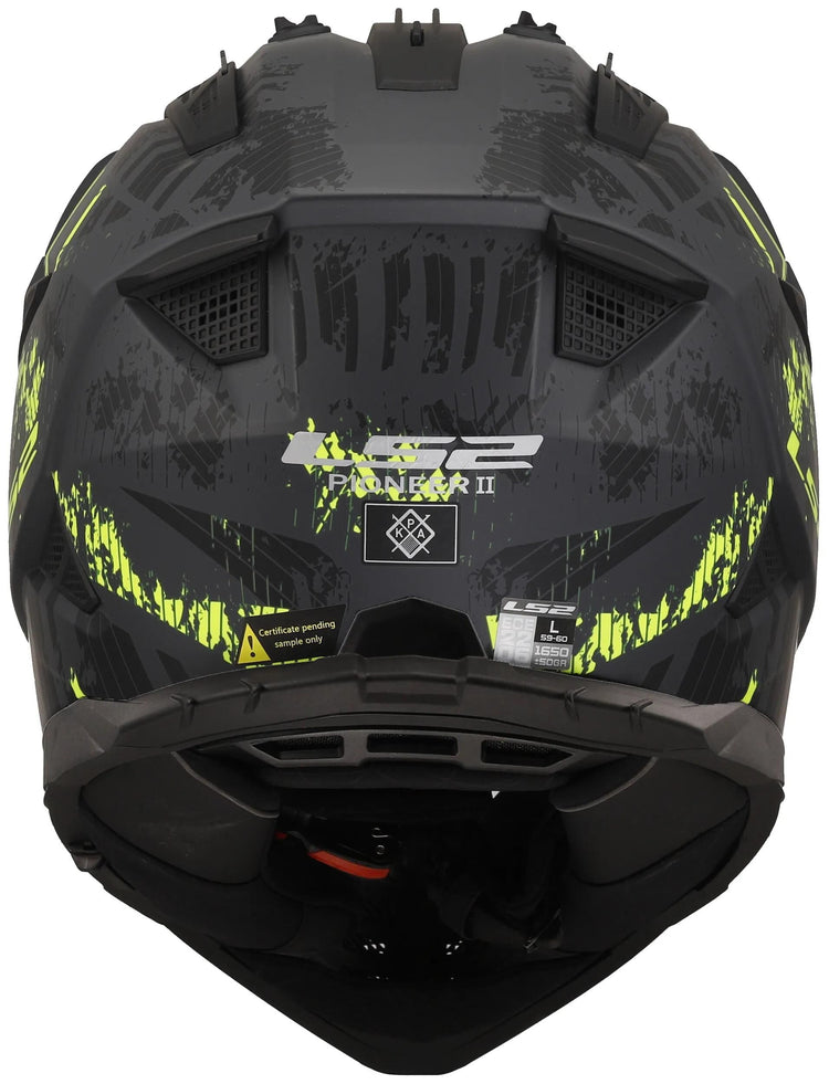 Casque enduro LS2 MX702 Pioneer II Crazy. casque mx702 pawn.ii crazy xl bl. crier. Mat