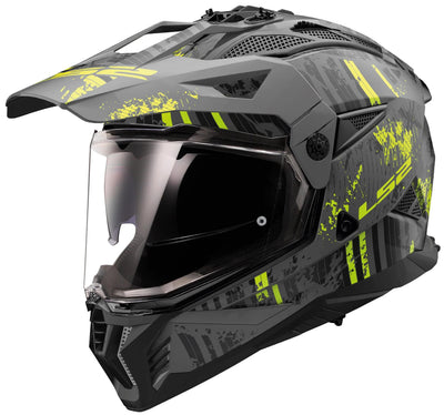 Casque enduro LS2 MX702 Pioneer II Crazy. casque mx702 pawn.ii crazy xxl bl. crier. Mat