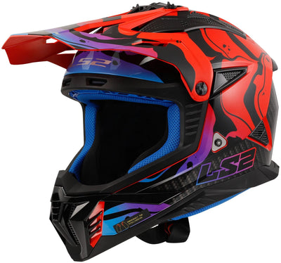 Casque de motocross LS2 MX708 Fast II Wash. casque mx708 fast ii wash xxl bl. couleur rouge.
