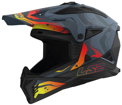 Casque de motocross LS2 MX708 Fast II Wash. casque mx708 fast ii lavage m bl. couleur grise.