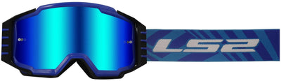 Ls2 charger pro lunettes de motocross lunettes charger pro bleu