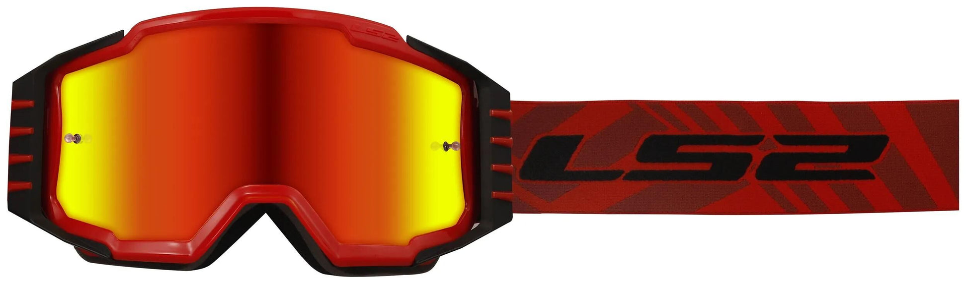 Ls2 charger pro lunettes de motocross lunettes charger pro rouge
