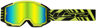 Ls2 charger pro lunettes de motocross lunettes charger pro jaune fluo