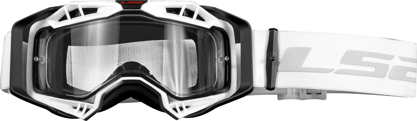 Ls2 aura enduro lunettes de motocross lunettes aura enduro noir blanc