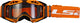 Ls2 aura enduro lunettes de motocross lunettes aura enduro noir orange