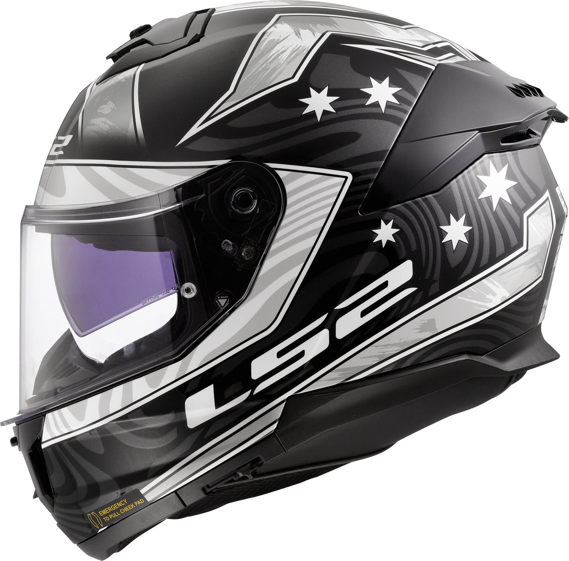 Casque intégral LS2 FF808 Stream II Galdam. casque ff808 stream ii galdam xl bl. blanc
