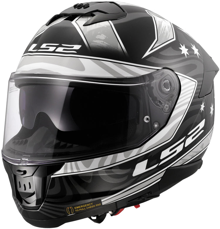 Casque intégral LS2 FF808 Stream II Galdam. casque ff808 stream ii galdam xl bl. blanc