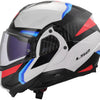 Casque modulable Ls2 ff910 advant ii triple. casque ff910 advant ii triple m wh bleu rouge