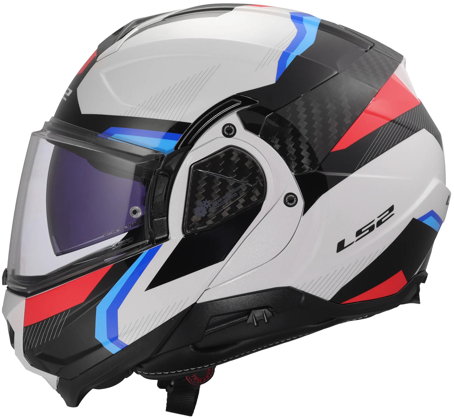 Casque modulable Ls2 ff910 advant ii triple. casque ff910 advant ii triple xl wh bleu rouge