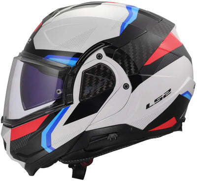 Casque modulable Ls2 ff910 advant ii triple. casque ff910 advant ii triple 3xl wh bleu rouge