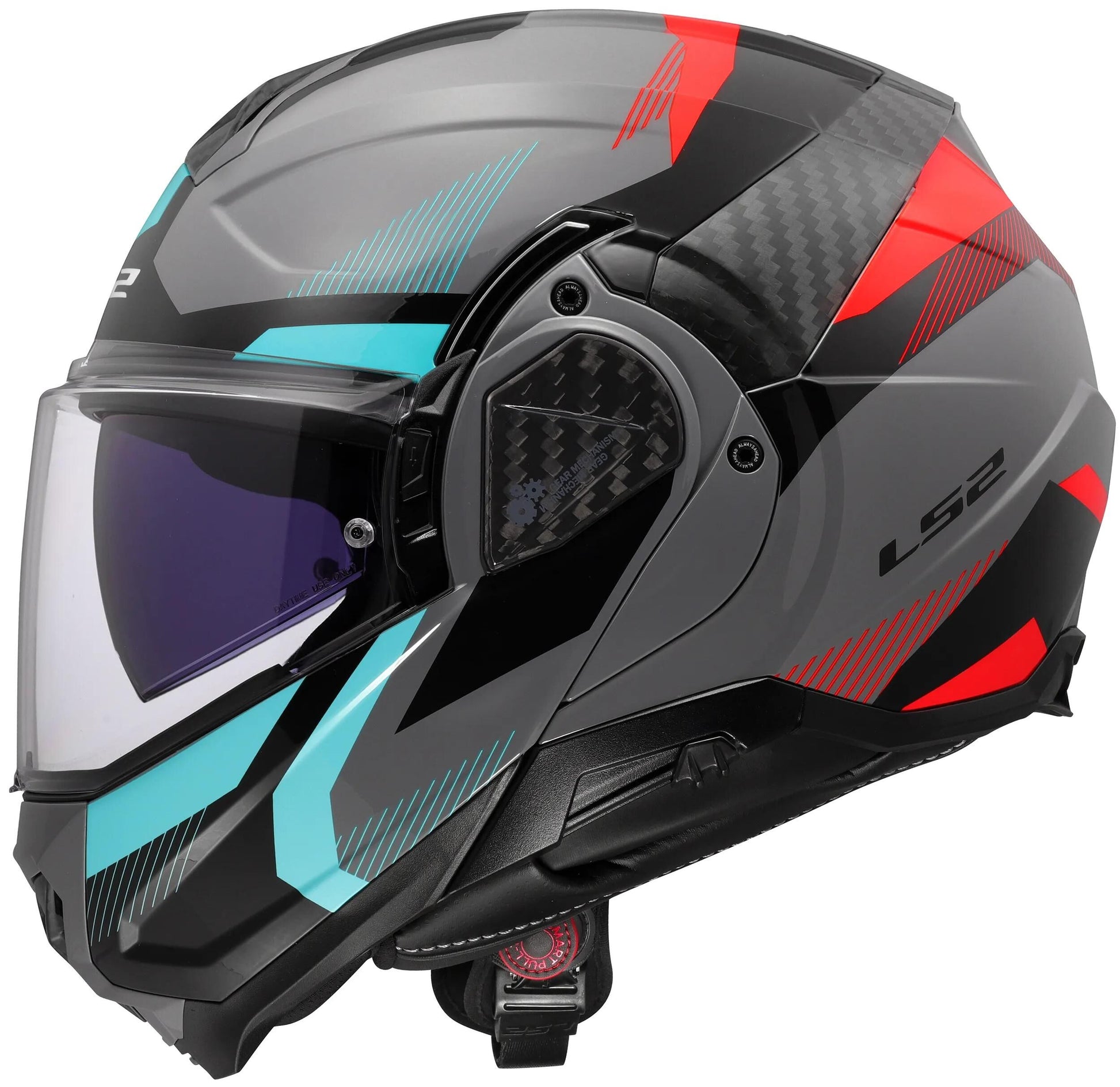 Casque modulable Ls2 ff910 advant ii triple. casque ff910 advant ii triple xxl gr bleu rouge