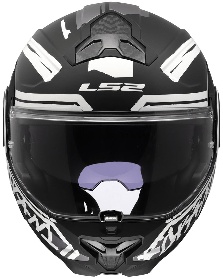 Casque modulable LS2 FF910 Advant II Tape. casque ff910 advant ii tape l mat bl blanc