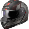 Casque modulable LS2 FF908 Strobe II Code. casque ff908 paille. ii code xxl noir gris mat