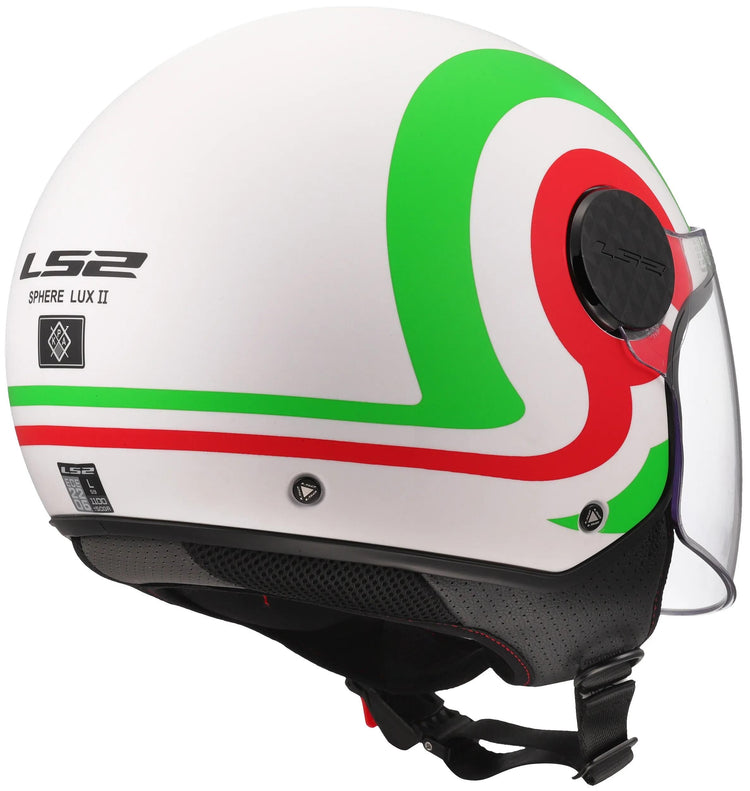 Ls2 de 558 sphère lux ii casque jet urby casque de 558 sph. lux ii urby wh vert rouge xxl