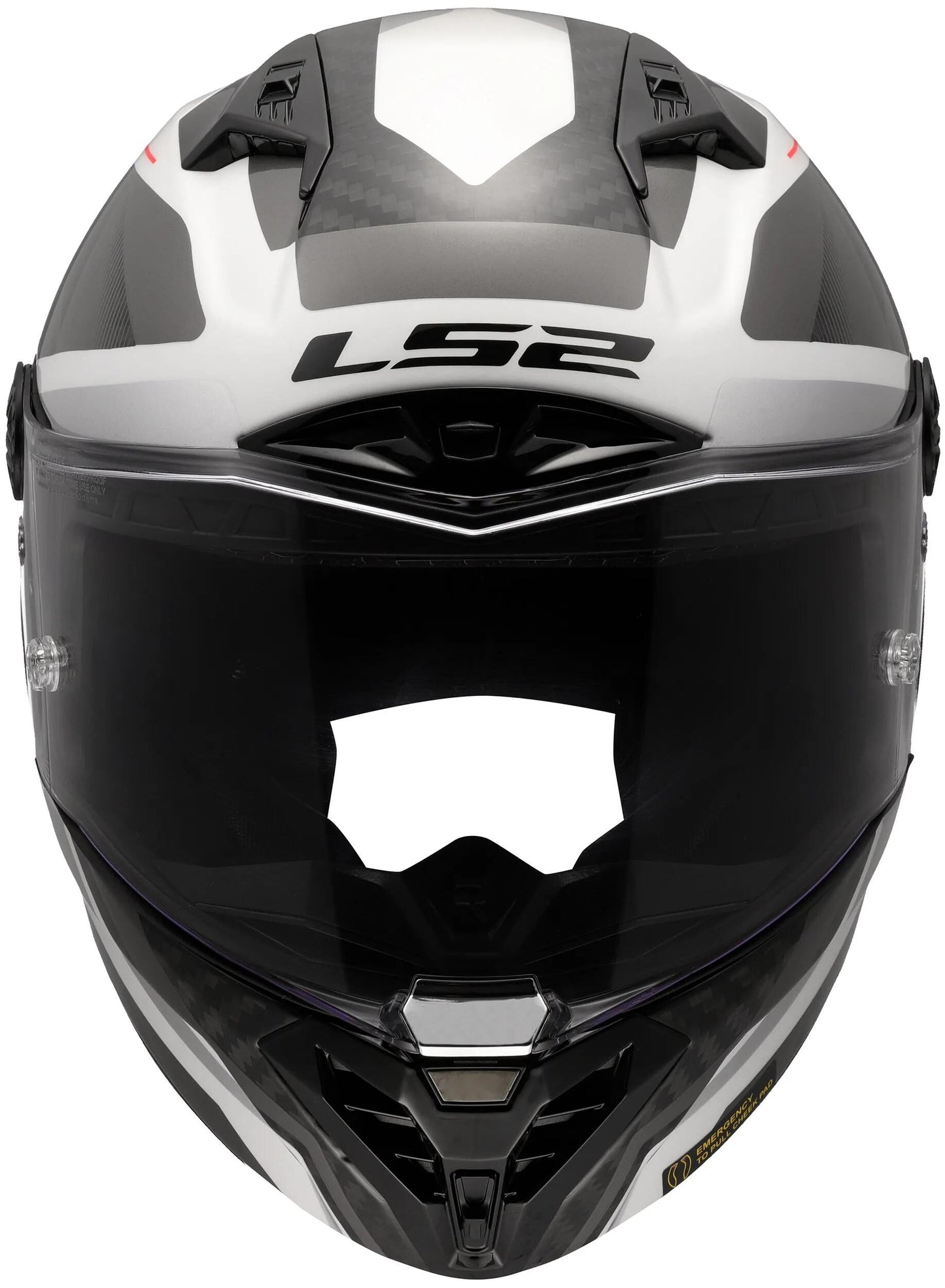 Ls2 casque intégral ff805 Thunder Carbon GP Diamond casque ff805 Thunder GP raute xxl blanc gris