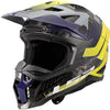 Casque de motocross Ls2 MX703 x-force galuo, respirant et hypoallergénique. casque x-force galuo gris jaune fluo gr. je