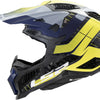 Casque de motocross Ls2 MX703 x-force galuo, respirant et hypoallergénique. casque x-force galuo gris jaune fluo gr. je
