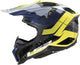 Casque de motocross Ls2 MX703 x-force galuo, respirant et hypoallergénique. casque x-force galuo gris jaune fluo gr. je