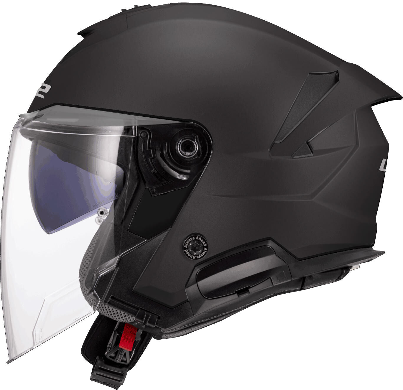 Casque jet Ls2 de 618 verso ii casques solides de 618 verso i noir uni mat gr. m