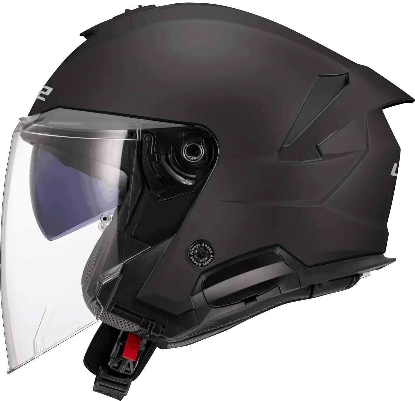 Casque jet Ls2 de 618 verso ii casques solides de 618 verso i noir uni mat gr. xl