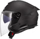 Casque jet Ls2 de 618 verso ii casques solides de 618 verso i noir uni mat gr. xl