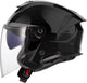 Casque jet Ls2 de 618 verso ii casques solides de 618 verso i noir uni gr. XXL