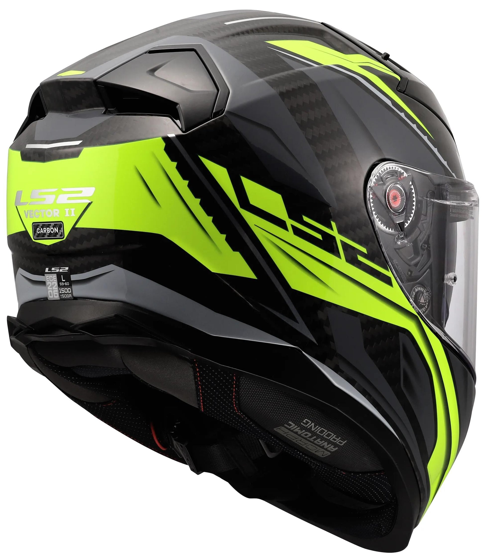 Casque intégral LS2 FF811 Vector II Carbon Savage. casque ff811 vecteur i c savage h-v jaune m