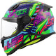 Casque intégral enfant LS2 ff812 kid svent. casque enfant ff812 sven bleu vert gr. je