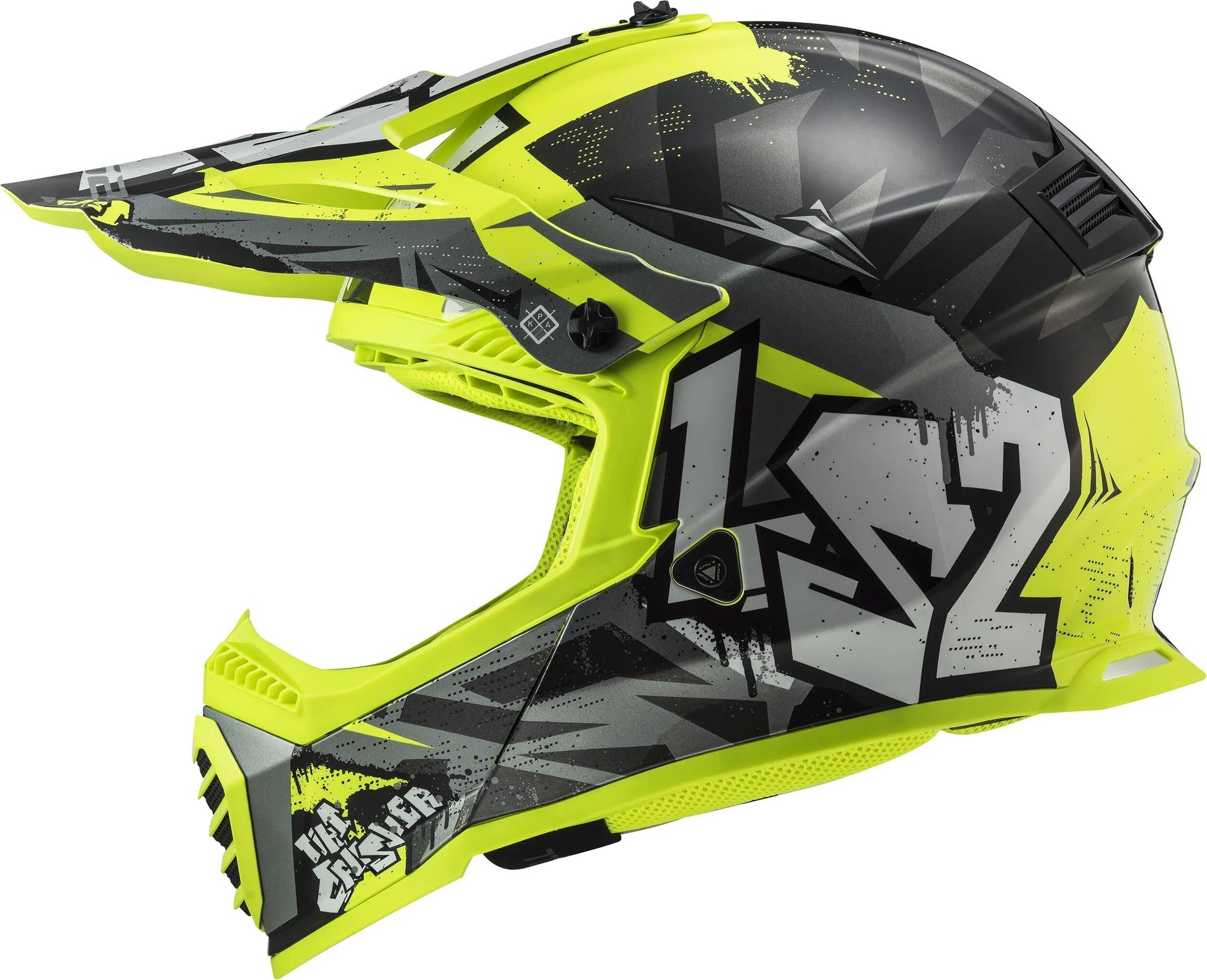 Casque de motocross enfant Ls2 mx437 fast evo ii mini crusher