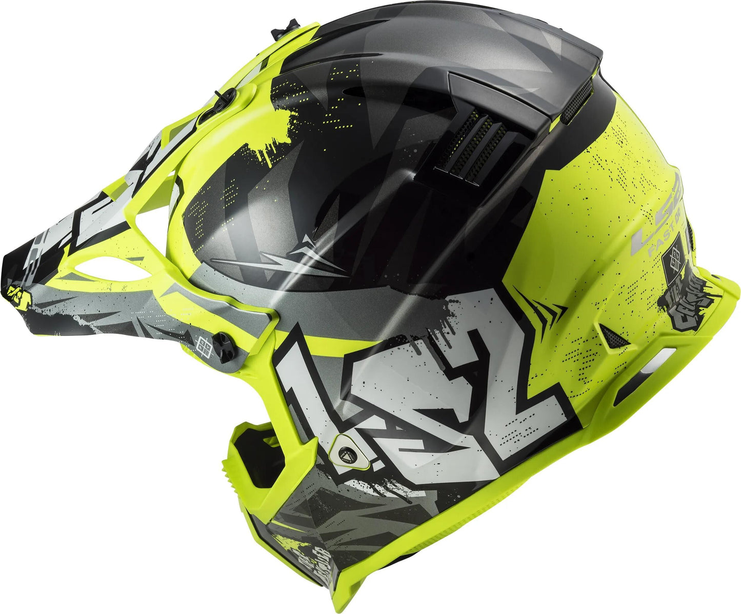 Casque de motocross enfant Ls2 mx437 fast evo ii mini crusher
